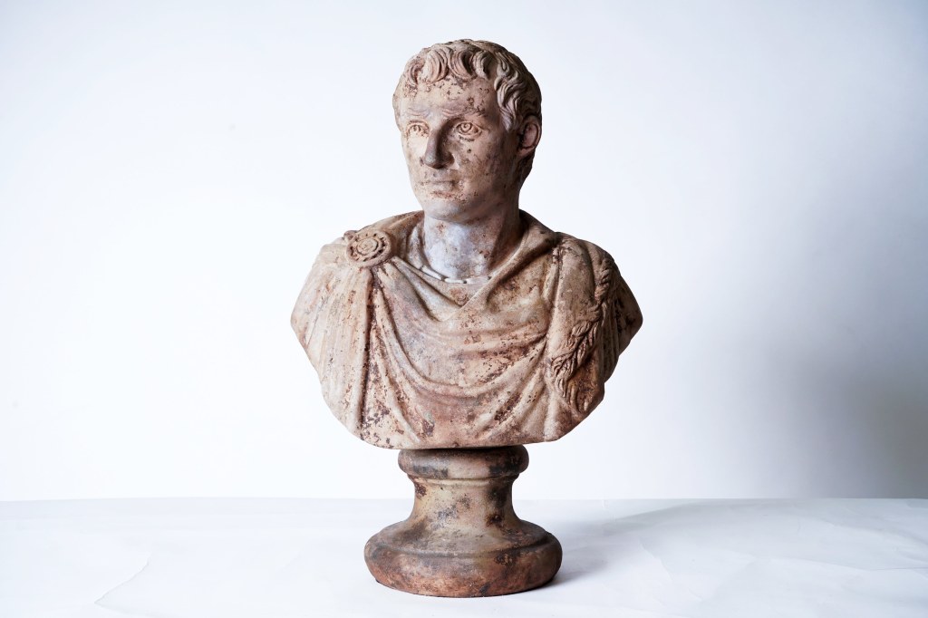 Picture of: A Terra Cotta Bust of a Roman Emperor