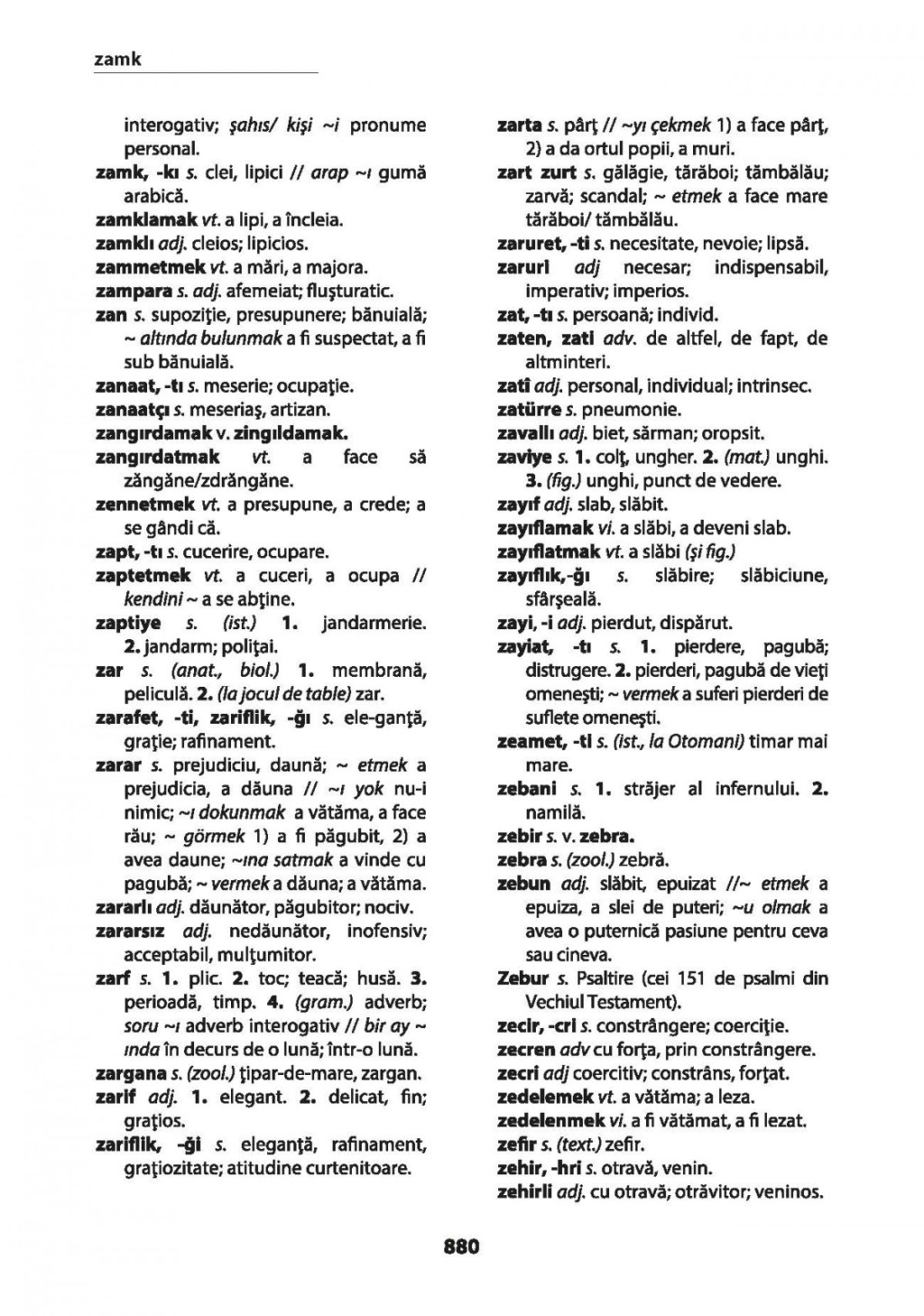 Picture of: Dictionar roman-turc, turc-roman / Romence – turkce, turkce