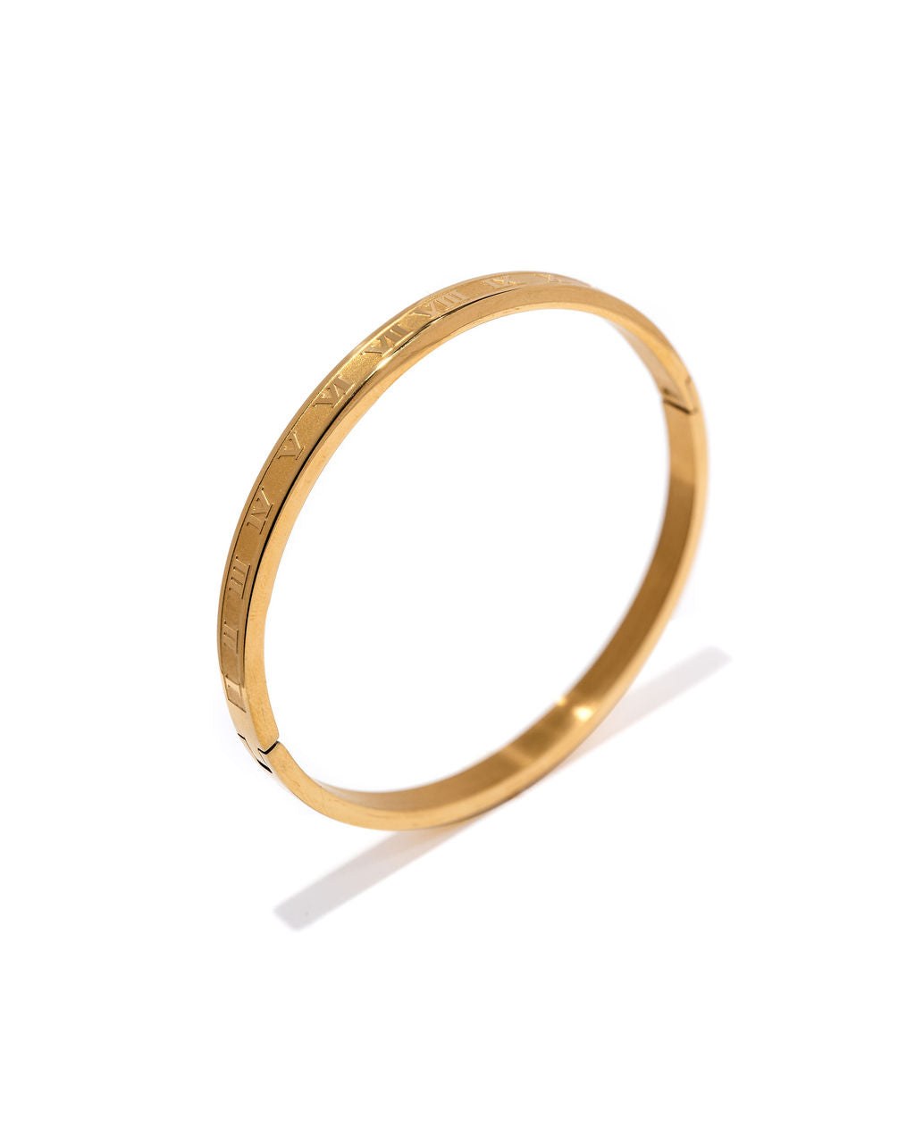 Picture of: Roman Numeral Mini Cuff – Gold – VICI